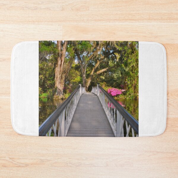 Item preview, Walking Over The Little White Bridge Magnolia Gardens designed and sold by LisaWootenPhoto.