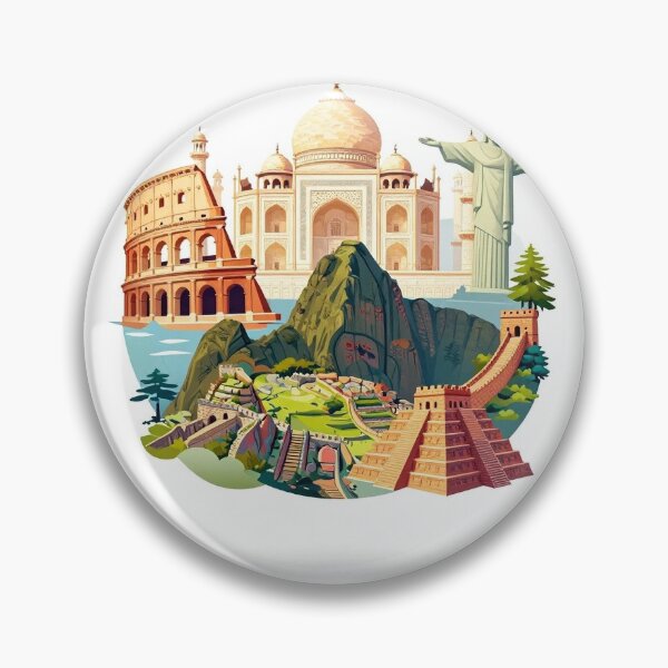 Item preview, Wonders of the World – Timeless Landmarks & Cultural Heritage Illustration designed and sold by FAZ-DESIGNS.