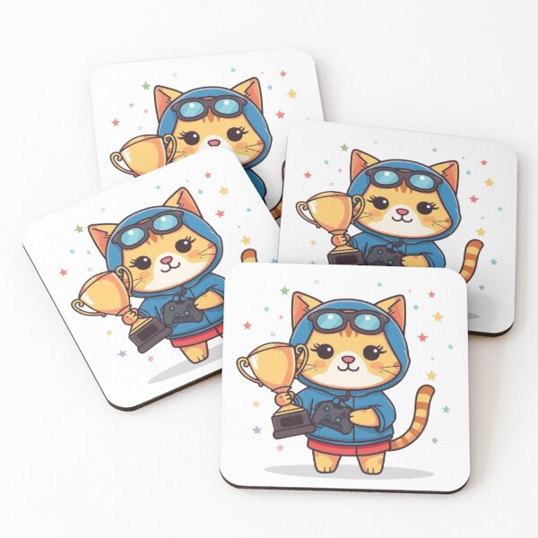 Item preview, Cat Powered Gaming Sticker designed and sold by Stylestickers55.