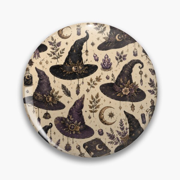 Item preview, Elegant Witch Hat Magic Pattern designed and sold by 0606PM.