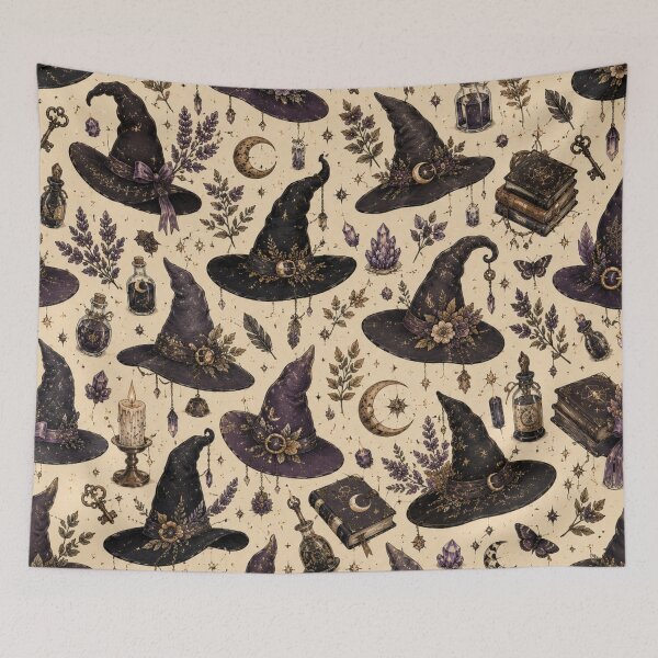 Item preview, Elegant Witch Hat Magic Pattern designed and sold by 0606PM.