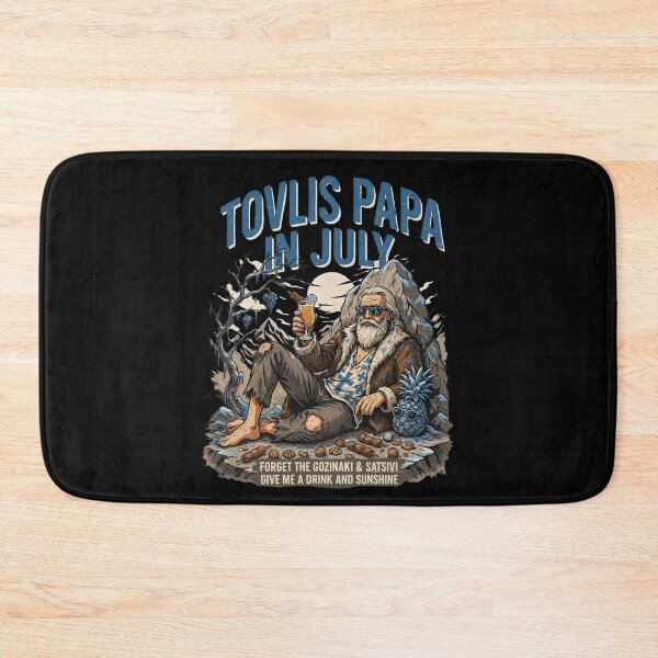 Item preview, Tovlis Papa In July – Georgian Santa Christmas in July Funny Shirt Gozinaki Satsivi V1 designed and sold by DarylWelsh2024.