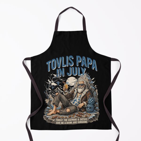 Item preview, Tovlis Papa In July – Georgian Santa Christmas in July Funny Shirt Gozinaki Satsivi V1 designed and sold by DarylWelsh2024.