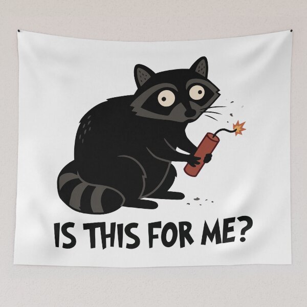 Item preview, Raccoon Dynamite designed and sold by Amir Faysal.