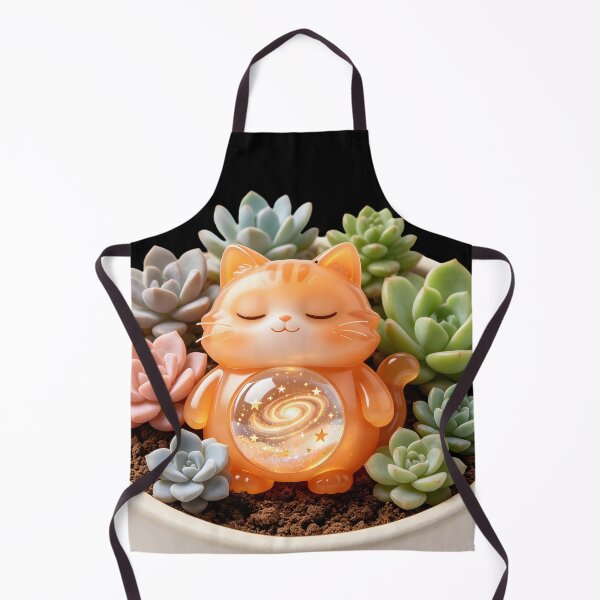 Item preview, Emerald Cat - Succulent Garden: The Starry Plant Napper designed and sold by ABYSSLAB.