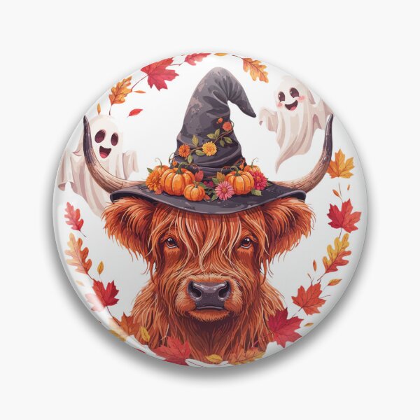 Item preview, Funny Spooky Highland Cow Halloween Ghost Costume Cute Scottish Cow Lover Gift designed and sold by KhadijaBatool38.