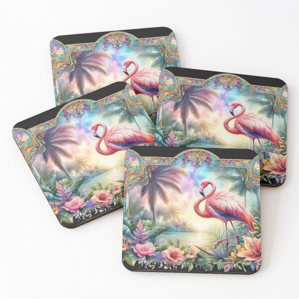 Item preview, The Solitary Flamingo of Crystal Waters designed and sold by EdicrisR.