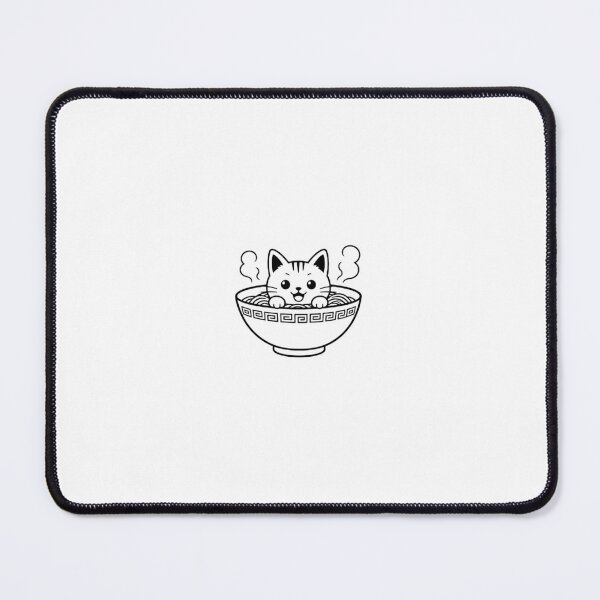 Item preview, Cat in Ramen Bowl - Cute Japanese Kawaii Cat - Funny Foodie Design designed and sold by GoknackifyWear.