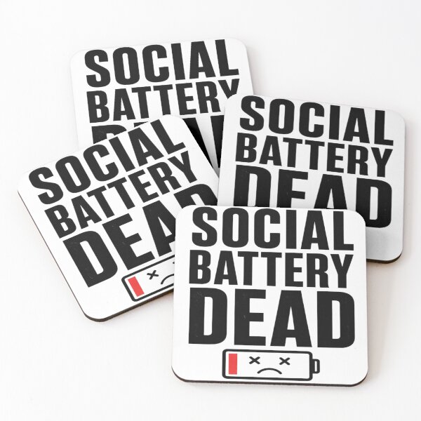 Item preview, Social Battery Dead designed and sold by Agith Loren .