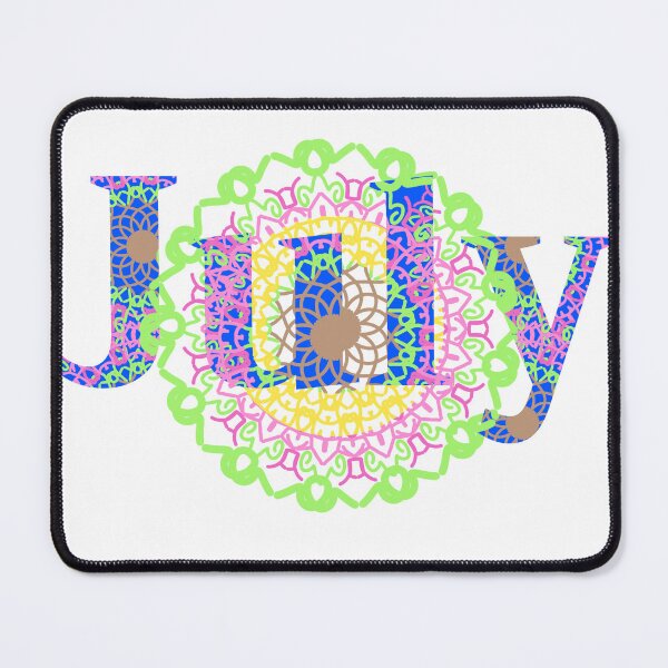 Item preview, July Mandala Lettering Colorful Floral designed and sold by MigWhimsy.