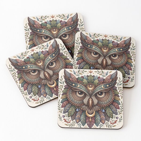 Item preview,  Majestic Owl Mask designed and sold by ASTRAL ART LAB.