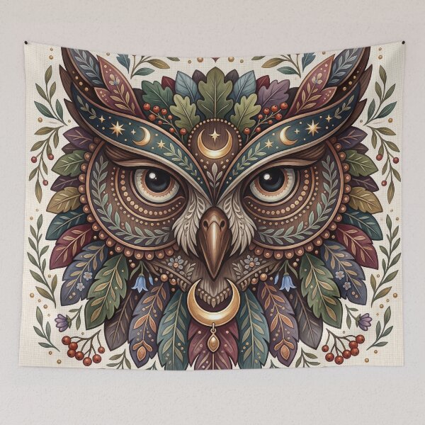 Item preview,  Majestic Owl Mask designed and sold by ASTRAL ART LAB.