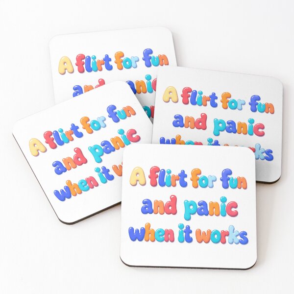 Item preview, A Flirt For Fun And Panic When It Works Humorous Flirting Quote Dating Anxiety designed and sold by RetroMini2026.