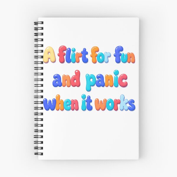 Item preview, A Flirt For Fun And Panic When It Works Humorous Flirting Quote Dating Anxiety designed and sold by RetroMini2026.