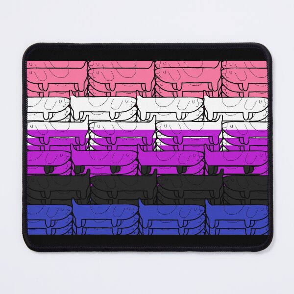 Item preview, Genderfluid Long Dog Pride Flag designed and sold by JammerSammer.
