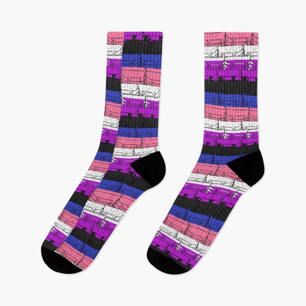 Item preview, Genderfluid Long Dog Pride Flag designed and sold by JammerSammer.