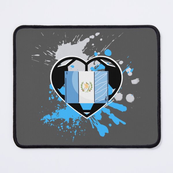 Item preview, Guatemalan Flag Soccer Heart designed and sold by artbyomega.