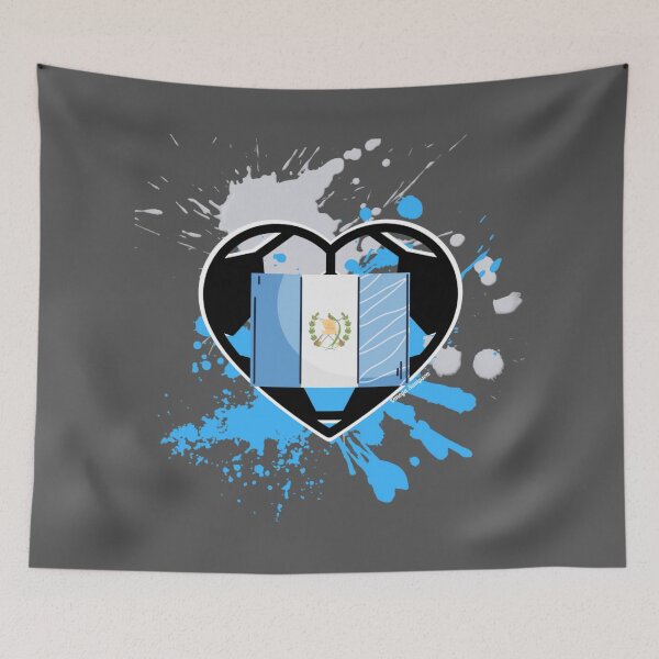 Item preview, Guatemalan Flag Soccer Heart designed and sold by artbyomega.