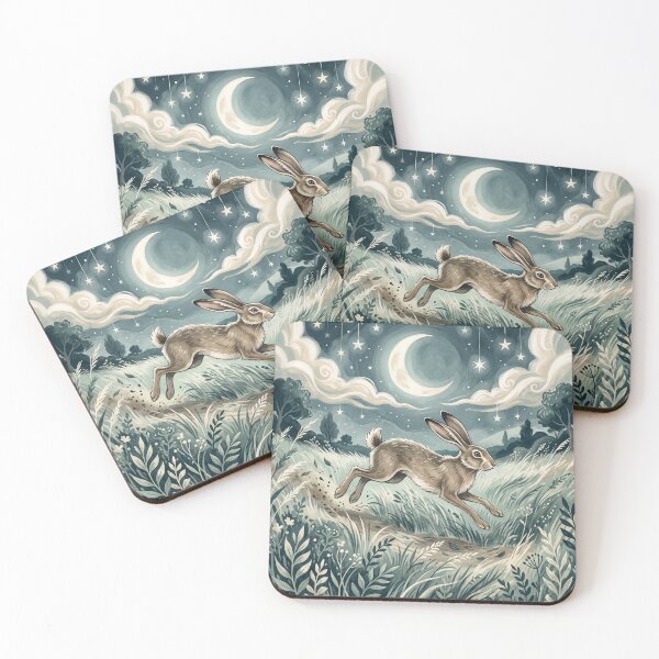 Artikelvorschau,  Moonlit Hare Under Hanging Stars entworfen und verkauft von ASTRAL ART LAB.