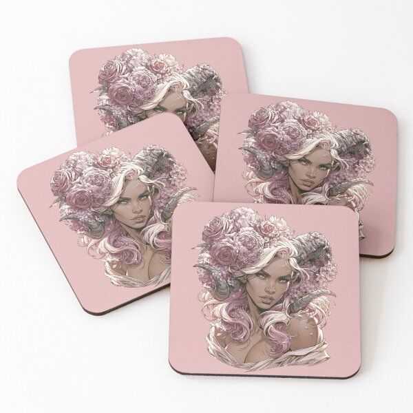 Item preview, Blush Blossom Queen | Floral Fantasy Portrait designed and sold by MythicMood.