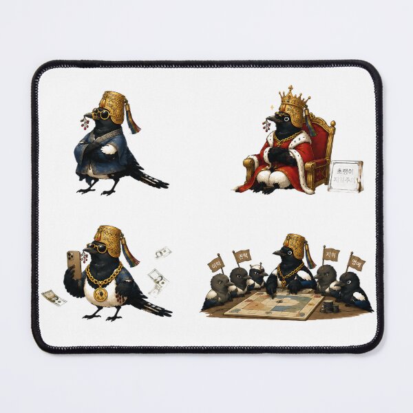 Item preview, Power Play Noble Chorangi Magpie Sticker Set | Funny Korean Folk Satire Main Tag designed and sold by K-Tradition.