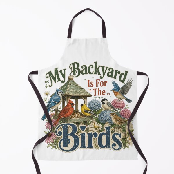 Item preview, My Backyard Is For The Birds – Vintage Backyard Birdwatching Design designed and sold by MJ-by-Dharan.