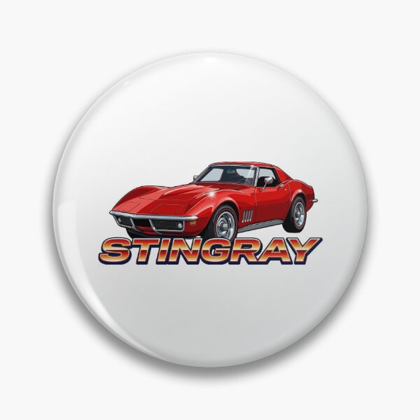 Item preview, C3 Stingray Classic Red Muscle Car Retro Text designed and sold by Off-Road-Zone.