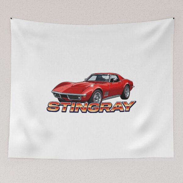 Item preview, C3 Stingray Classic Red Muscle Car Retro Text designed and sold by Off-Road-Zone.