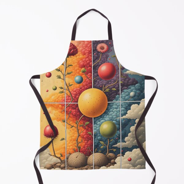 Item preview, A surreal garden full of colorful, mushroom-like worlds. designed and sold by Mianku | Für das Leben.