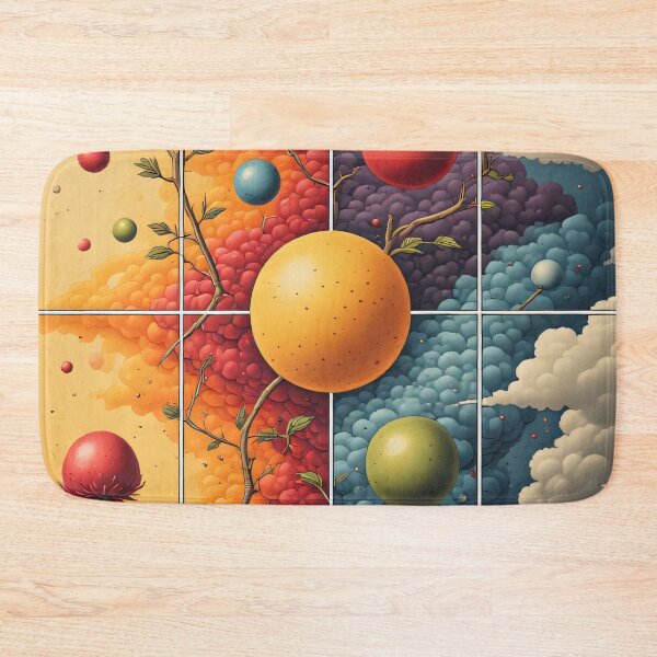 Item preview, A surreal garden full of colorful, mushroom-like worlds. designed and sold by Mianku | Für das Leben.