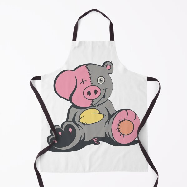 Item preview, Meet Oddbodge - the ultimate, whimsical mashup of a cute pink piggy and a soft grey teddy bear!  designed and sold by Kristylou Designs.