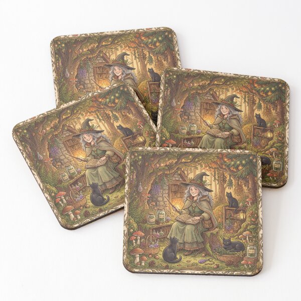Item preview,  Woodland Witch's Forest Gathering designed and sold by ASTRAL ART LAB.