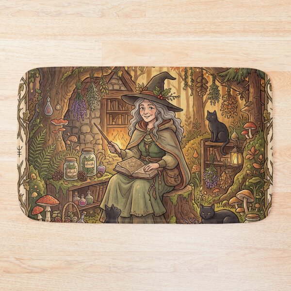 Artikelvorschau, Woodland Witch's Forest Gathering entworfen und verkauft von ASTRAL ART LAB.