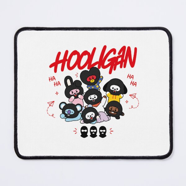 Item preview, BT21 Hooligan Cartoon Shirt, BTS Inspired Mascot Graphic Tee, Funny Kpop Fan Merch, Retro Bangtan Style Top, Comfort Colors Shirt designed and sold by BerryHand.