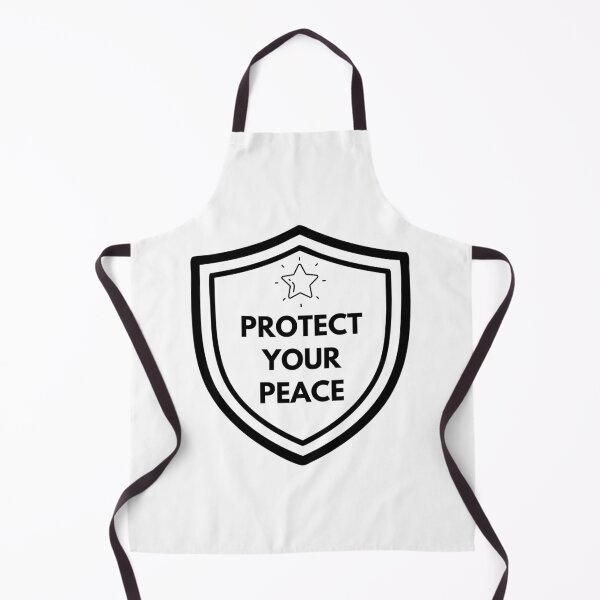 Item preview, Protect Your Peace Aesthetic Shield Icon Minimalist Typography designed and sold by Akkhay.