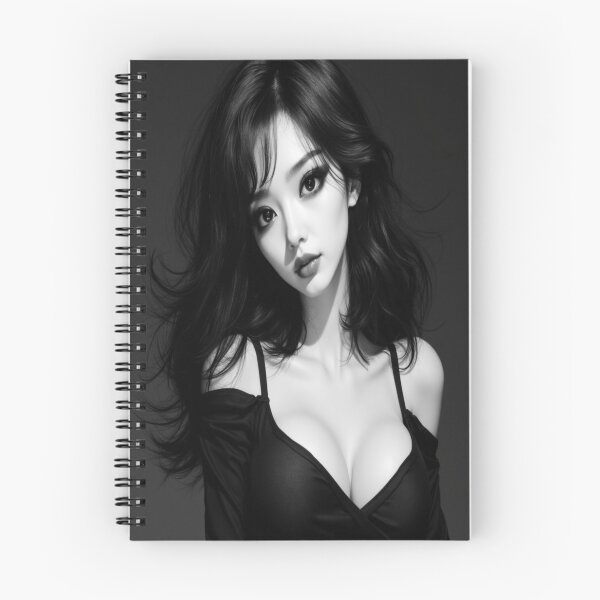 Item preview, Yukio Noir | Black & White Beautiful Girl Portrait designed and sold by KasaHunterHarem.