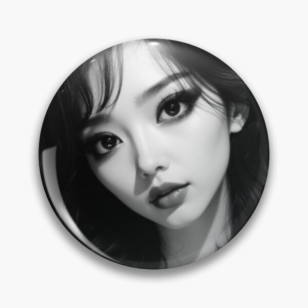 Item preview, Yukio Noir | Black & White Beautiful Girl Portrait designed and sold by KasaHunterHarem.