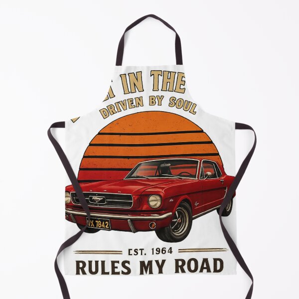 Item preview, Red Muscle Car Retro Sunset Design | Classic Car Lover Gift | Built In The Past Driven By Soul designed and sold by Akseries.