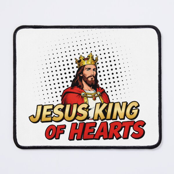 Item preview, Jesus King of Hearts funny gifts for christian and card game lovers designed and sold by OlaZ12.