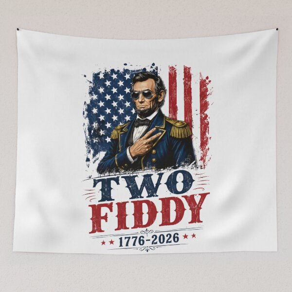 Item preview, Two Fiddy 1776-2026 Abraham Lincoln American History Patriot designed and sold by HumansStuck12.