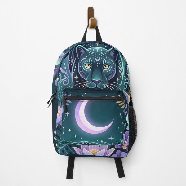 Item preview, Panther Among Moonlit Flowers designed and sold by ASTRAL ART LAB.