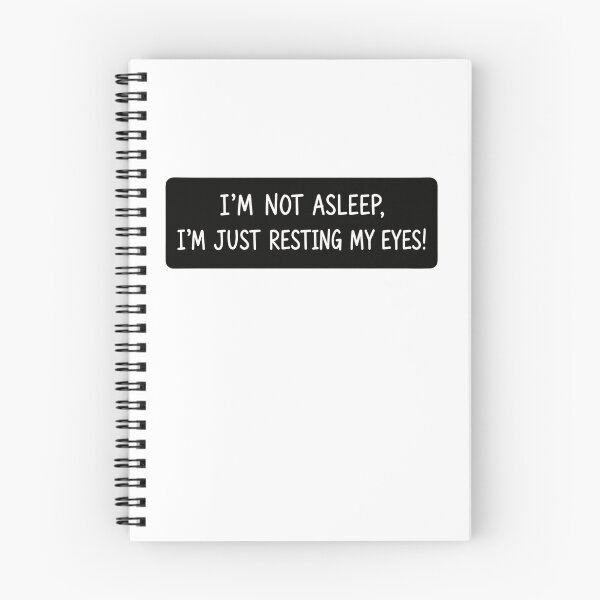 Item preview, I'm Not Asleep, I'm Just Resting My Eyes! Funny Napping Humor designed and sold by RetroMini2026.