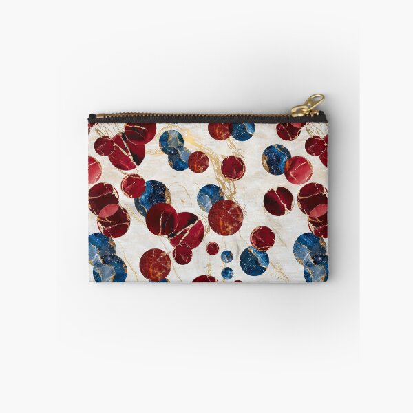 Item preview, Burgundy & Navy Marble Dot Pattern designed and sold by imaniko.