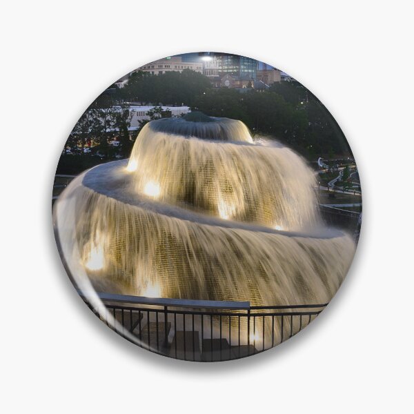 Item preview, Finlay Park Fountain All Lit Up Vertical designed and sold by LisaWootenPhoto.