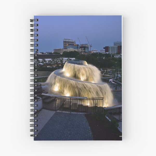 Item preview, Finlay Park Fountain All Lit Up Vertical designed and sold by LisaWootenPhoto.