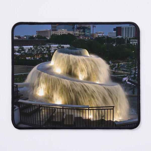 Item preview, Finlay Park Fountain All Lit Up Vertical designed and sold by LisaWootenPhoto.