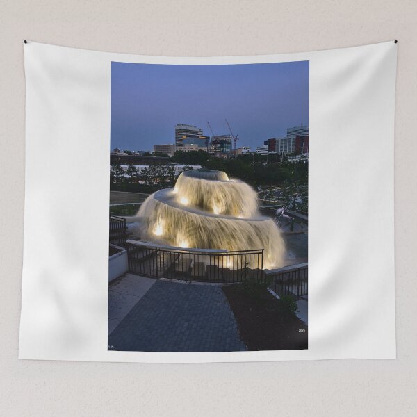 Item preview, Finlay Park Fountain All Lit Up Vertical designed and sold by LisaWootenPhoto.