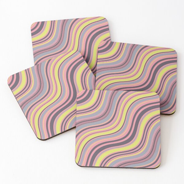 Item preview, Groovy Wavy Stripe Pattern | Retro Y2K Pink Chartreuse Abstract Seamless designed and sold by Dino-Lune.
