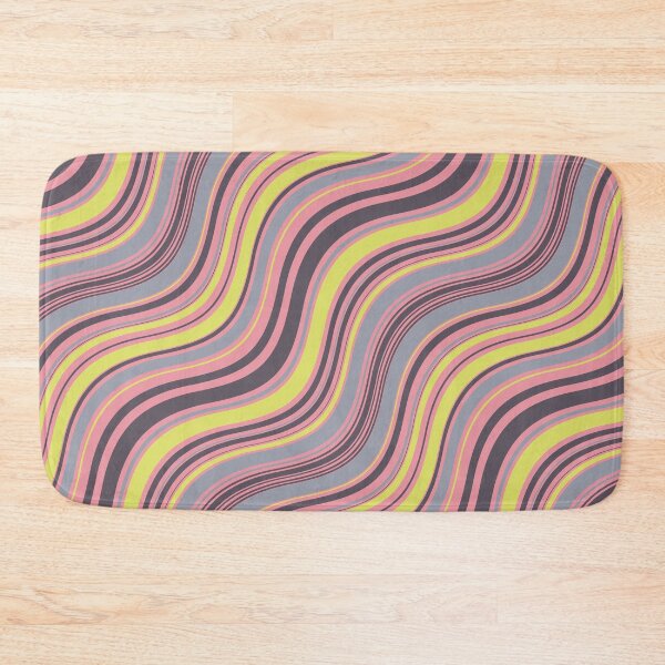 Item preview, Groovy Wavy Stripe Pattern | Retro Y2K Pink Chartreuse Abstract Seamless designed and sold by Dino-Lune.