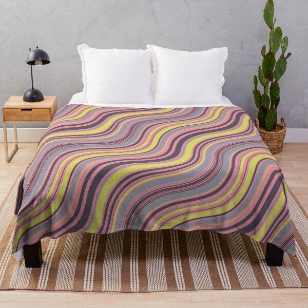 Item preview, Groovy Wavy Stripe Pattern | Retro Y2K Pink Chartreuse Abstract Seamless designed and sold by Dino-Lune.